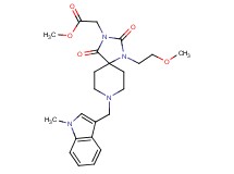 methyl {1-(2-methoxyethyl)-8-[(1-methyl-1H-indol-3-yl)methyl]-2,4-dioxo-1,3,8-triazaspiro[4.5]dec-3-yl}acetate