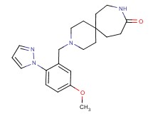 3-[5-methoxy-2-(1H-pyrazol-1-yl)benzyl]-3,9-diazaspiro[5.6]dodecan-10-one hydrochloride