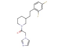 3-[2-(2,4-difluorophenyl)ethyl]-1-(1H-imidazol-1-ylacetyl)piperidine