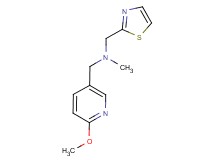 1-(6-methoxypyridin-3-yl)-N-methyl-N-(1,3-thiazol-2-ylmethyl)methanamine