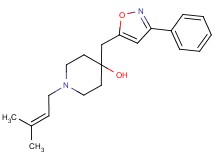1-(3-methyl-2-buten-1-yl)-4-[(3-phenyl-5-isoxazolyl)methyl]-4-piperidinol