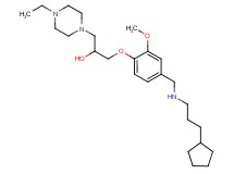 1-(4-{[(3-cyclopentylpropyl)amino]methyl}-2-methoxyphenoxy)-3-(4-ethyl-1-piperazinyl)-2-propanol
