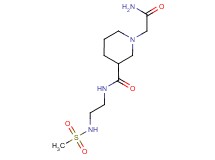 1-(2-amino-2-oxoethyl)-N-{2-[(methylsulfonyl)amino]ethyl}piperidine-3-carboxamide