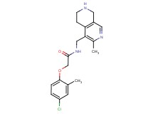 2-(4-chloro-2-methylphenoxy)-N-[(3-methyl-5,6,7,8-tetrahydro-2,7-naphthyridin-4-yl)methyl]acetamide