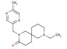 8-ethyl-2-[(5-methyl-2-pyrazinyl)methyl]-2,8-diazaspiro[5.5]undecan-3-one