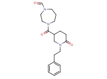 4-{[6-oxo-1-(2-phenylethyl)-3-piperidinyl]carbonyl}-1,4-diazepane-1-carbaldehyde