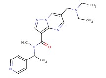 6-[(diethylamino)methyl]-N-methyl-N-(1-pyridin-4-ylethyl)pyrazolo[1,5-a]pyrimidine-3-carboxamide