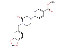 methyl 6-[4-(1,3-benzodioxol-5-ylmethyl)-3-oxo-1-piperazinyl]nicotinate