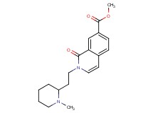 methyl 2-[2-(1-methylpiperidin-2-yl)ethyl]-1-oxo-1,2-dihydroisoquinoline-7-carboxylate