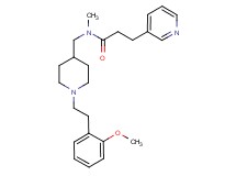N-({1-[2-(2-methoxyphenyl)ethyl]-4-piperidinyl}methyl)-N-methyl-3-(3-pyridinyl)propanamide