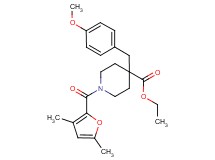 ethyl 1-(3,5-dimethyl-2-furoyl)-4-(4-methoxybenzyl)-4-piperidinecarboxylate