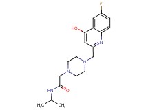 2-{4-[(6-fluoro-4-hydroxyquinolin-2-yl)methyl]piperazin-1-yl}-N-isopropylacetamide
