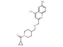 2-[({[1-(cyclopropylcarbonyl)piperidin-4-yl]methyl}amino)methyl]-6-methylquinolin-4-ol