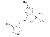 1-[2-(1-tert-butyl-3-methyl-1H-1,2,4-triazol-5-yl)ethyl]-5-methyl-1H-tetrazole