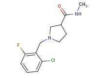 1-(2-chloro-6-fluorobenzyl)-N-methylpyrrolidine-3-carboxamide