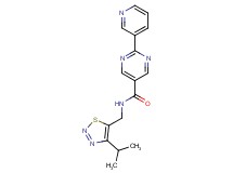 N-[(4-isopropyl-1,2,3-thiadiazol-5-yl)methyl]-2-(3-pyridinyl)-5-pyrimidinecarboxamide