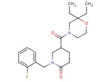 5-[(2,2-diethyl-4-morpholinyl)carbonyl]-1-(2-fluorobenzyl)-2-piperidinone