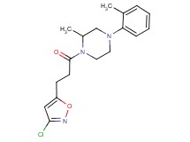 1-[3-(3-chloro-5-isoxazolyl)propanoyl]-2-methyl-4-(2-methylphenyl)piperazine