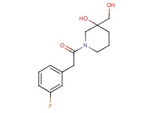 1-[(3-fluorophenyl)acetyl]-3-(hydroxymethyl)-3-piperidinol