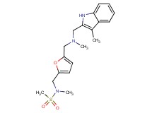 N-methyl-N-{[5-({methyl[(3-methyl-1H-indol-2-yl)methyl]amino}methyl)-2-furyl]methyl}methanesulfonamide