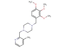 1-[(3-methyl-2-pyridinyl)methyl]-4-(2,3,4-trimethoxybenzyl)piperazine bis(trifluoroacetate)