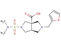 (3aS*,6aS*)-2-[(dimethylamino)sulfonyl]-5-(2-furylmethyl)hexahydropyrrolo[3,4-c]pyrrole-3a(1H)-carboxylic acid