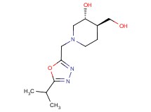 (3R*,4R*)-4-(hydroxymethyl)-1-[(5-isopropyl-1,3,4-oxadiazol-2-yl)methyl]-3-piperidinol