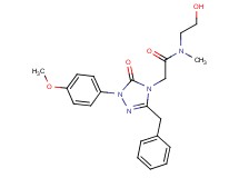 2-[3-benzyl-1-(4-methoxyphenyl)-5-oxo-1,5-dihydro-4H-1,2,4-triazol-4-yl]-N-(2-hydroxyethyl)-N-methylacetamide