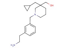 [1-[3-(2-aminoethyl)benzyl]-3-(cyclopropylmethyl)-3-piperidinyl]methanol dihydrochloride