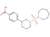 4-[1-(azepan-1-ylsulfonyl)piperidin-3-yl]benzoic acid