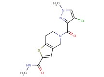 5-[(4-chloro-1-methyl-1H-pyrazol-3-yl)carbonyl]-N-methyl-4,5,6,7-tetrahydrothieno[3,2-c]pyridine-2-carboxamide