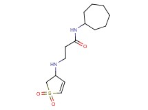 N-cycloheptyl-3-[(1,1-dioxido-2,3-dihydro-3-thienyl)amino]propanamide