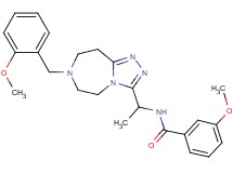 3-methoxy-N-{1-[7-(2-methoxybenzyl)-6,7,8,9-tetrahydro-5H-[1,2,4]triazolo[4,3-d][1,4]diazepin-3-yl]ethyl}benzamide