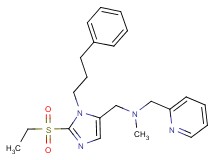 1-[2-(ethylsulfonyl)-1-(3-phenylpropyl)-1H-imidazol-5-yl]-N-methyl-N-(2-pyridinylmethyl)methanamine