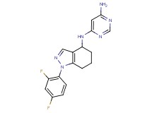 N-[1-(2,4-difluorophenyl)-4,5,6,7-tetrahydro-1H-indazol-4-yl]pyrimidine-4,6-diamine
