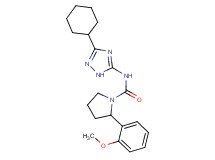N-(3-cyclohexyl-1H-1,2,4-triazol-5-yl)-2-(2-methoxyphenyl)pyrrolidine-1-carboxamide