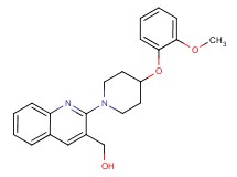 {2-[4-(2-methoxyphenoxy)-1-piperidinyl]-3-quinolinyl}methanol