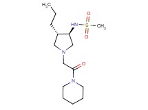 N-{rel-(3R,4S)-1-[2-oxo-2-(1-piperidinyl)ethyl]-4-propyl-3-pyrrolidinyl}methanesulfonamide hydrochloride