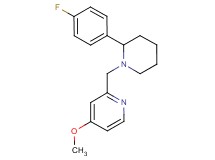 2-{[2-(4-fluorophenyl)-1-piperidinyl]methyl}-4-methoxypyridine