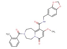 N-(1,3-benzodioxol-5-ylmethyl)-9-methoxy-3-(2-methylbenzoyl)-7-oxo-1,2,3,4,5,7-hexahydropyrido[1,2-d][1,4]diazepine-10-carboxamide
