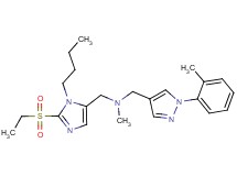 1-[1-butyl-2-(ethylsulfonyl)-1H-imidazol-5-yl]-N-methyl-N-{[1-(2-methylphenyl)-1H-pyrazol-4-yl]methyl}methanamine