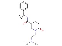 1-[2-(dimethylamino)ethyl]-6-oxo-N-(1-phenylcyclopropyl)-3-piperidinecarboxamide