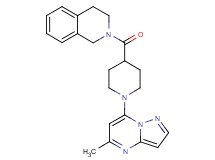 2-{[1-(5-methylpyrazolo[1,5-a]pyrimidin-7-yl)-4-piperidinyl]carbonyl}-1,2,3,4-tetrahydroisoquinoline