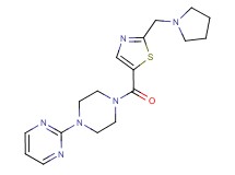2-(4-{[2-(pyrrolidin-1-ylmethyl)-1,3-thiazol-5-yl]carbonyl}piperazin-1-yl)pyrimidine