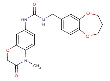 N-(3,4-dihydro-2H-1,5-benzodioxepin-7-ylmethyl)-N'-(4-methyl-3-oxo-3,4-dihydro-2H-1,4-benzoxazin-7-yl)urea