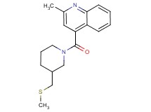 2-methyl-4-({3-[(methylthio)methyl]piperidin-1-yl}carbonyl)quinoline