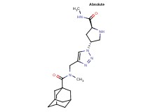(4R)-4-(4-{[(1-adamantylcarbonyl)(methyl)amino]methyl}-1H-1,2,3-triazol-1-yl)-N-methyl-L-prolinamide