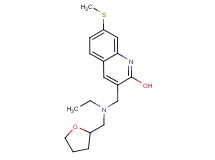 3-{[ethyl(tetrahydro-2-furanylmethyl)amino]methyl}-7-(methylthio)-2-quinolinol