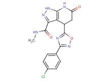 4-[3-(4-chlorophenyl)-1,2,4-oxadiazol-5-yl]-N-methyl-6-oxo-4,5,6,7-tetrahydro-1H-pyrazolo[3,4-b]pyridine-3-carboxamide