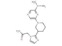 2-(2-{1-[6-(dimethylamino)-2-pyrazinyl]-3-piperidinyl}-1H-imidazol-1-yl)acetamide